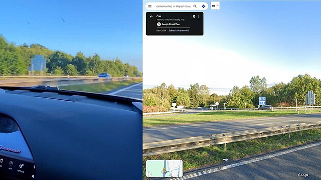 Místo, kde měl jet Turek přes 300 km/h. Tehdy rovněž tvrdil, že je to v Německu.