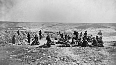 Roger Fenton (1819-1869). Francouzské jednotky v bitv o Inkerman nedaleko...