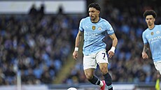 Omar Marmoush z Manchesteru City vede mí� v utkání s Aston Villou.