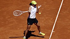 Polská tenistka Iga �wiateková na turnaji v Madridu,