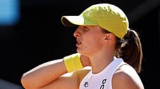 Polská tenistka Iga �wiateková na turnaji v Madridu,