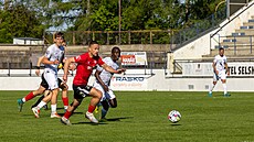 Momentka z utkání mezi Vy�kovem a Táborskem.