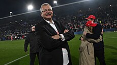 Spokojený Jaroslav Tvrdík po zisku mistrovského titulu fotbalist� Slavie.