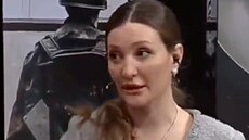 Prokremelská blogerka Anastasia Ka�evarová v po�adu Solovjov Live.