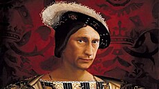 Stylizovaný portrét ruského prezidenta Vladimira Putina od Nikase Safronova