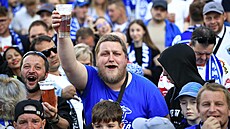 Brnntí fanouci se pi posledním zápase finále extraligy seli na Zelném...