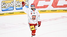 Královéhradecký útoník Matj Chalupa se raduje z gólu.
