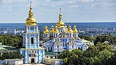Chrám svatého Michaela (Kyjev). Ukrajina chrám zaala obnovovat po získání...