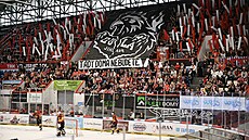 Vzkaz olomouckých fanouk k tm jihlavským, kteí mli v nedli na Hané azyl.