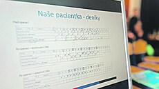 Porovnání deníkových záznam� pacientky p�ed operací, kdy u�ívali jen léky, po...