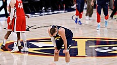 Zklamaný Nikola Joki� po porá�ce s Los Angeles Clippers.