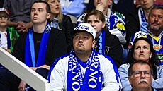 Skleslí brn�n�tí fanou�ci na �estém finále s Pardubicemi.