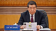 ínský vicepremiér Che Li-feng (28. bezna 2025)