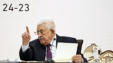 �éf palestinské autonomie Mahmúd Abbás (23. dubna 2025)