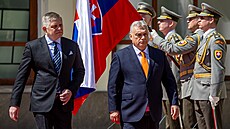 Maarský premiér Viktor Orbán navtívil Bratislavu, kde se seel se slovenským...