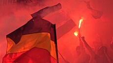 Fanou�ci Sparty slaví výhru v semifinále Mol Cupu proti Plzni