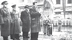 V roce 1950 byla marálu R. J. Malinovskému v Brn odhalena busta na tehdejím...