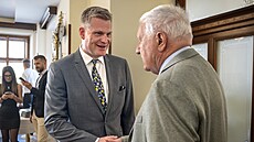Filip Turek na ktu knihy Václava Klause Od Benee po Ukrajinu: 80 let od konce...