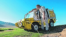 Mongolsko provilo, e luazy se ve vod opravdu neutopí. Nabraná voda se na...