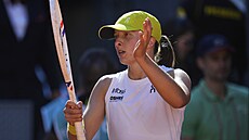 Iga �wiateková na turnaji v Madridu.