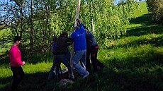Stavba mjky v Radomilov na umpersku