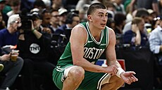 Payton Pritchard z Boston Celtics v zápase play off