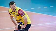 Luká Ticháek v dresu volejbalového Liberce