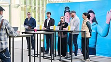 P�edstavení nového plánu platformy Wolt na úterní tiskové konferenci. (22....