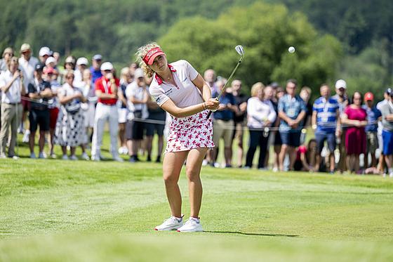 Golfistka roku: Zbraslavská hráka Sára Kousková pi loském roníku Ladies...