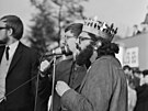 Americký básník Allen Ginsberg.