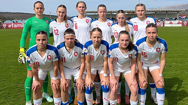 esk ensk reprezentace do 17 let ped zpasem kvalifikace na Euro proti Chorvatsku (1:0)