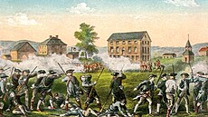 Dlouhý a bolestivý porod zaal ped 250 lety. První výstel americké války za...