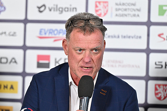 Radim Rulík na nominaní tiskové konferenci ped svtovým ampionátem.