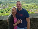 Denisa Radov z Ostravy se svm manelem.