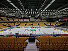 �e�tí hokejisté trénují v Herningu.