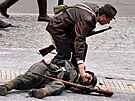 Rekonstrukce boj z Praského povstání v dnení Praze 4  Barikáda 2025, která...