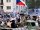 Rekonstrukce boj z Praského povstání v dnení Praze 4  Barikáda 2025, která...