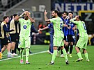 Frustrace Lamina Yamala a dalích hrá Barcelony poté, co Interu uznali...