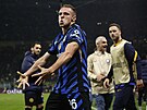 Davide Frattesi slaví tvrtý gól Interu.