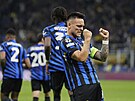 Lautaro Martínez slaví branku v odvet Ligy mistr.