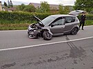 V obci Rozstn dolo k nehod dvou osobnch automobil, ke kter vyjdli...