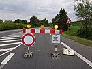 Od Studen Louky auta dl k Mohelnici neprojedou. (7. kvtna 2025)