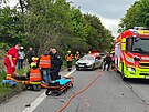 Po eln srce v Ostrav-Petkovicch museli hasii z havarovanho vozu...