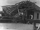 Dm Josefa Kostky pokozen pi destrukci mostu v dubnu 1945.