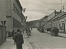 Vsetnsk ulice po osvobozen v kvtnu 1945