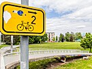 Znovu oteven lvky pro cyklisty u hradeckho soutoku (7.5.2025).