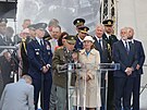 Pietnho aktu u pamtnku Dky, Ameriko! v Plzni se astnil prezident Petr...