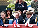 Princezna Charlotte, princ George, princ Louis a princ William na oslavách Dne...