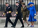 Král Karel III., princezna Anna a královna Camilla na oslavách Dne vítzství v...