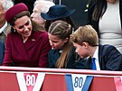 Princezna Kate, princezna Charlotte a princ George na oslavách Dne vítzství v...